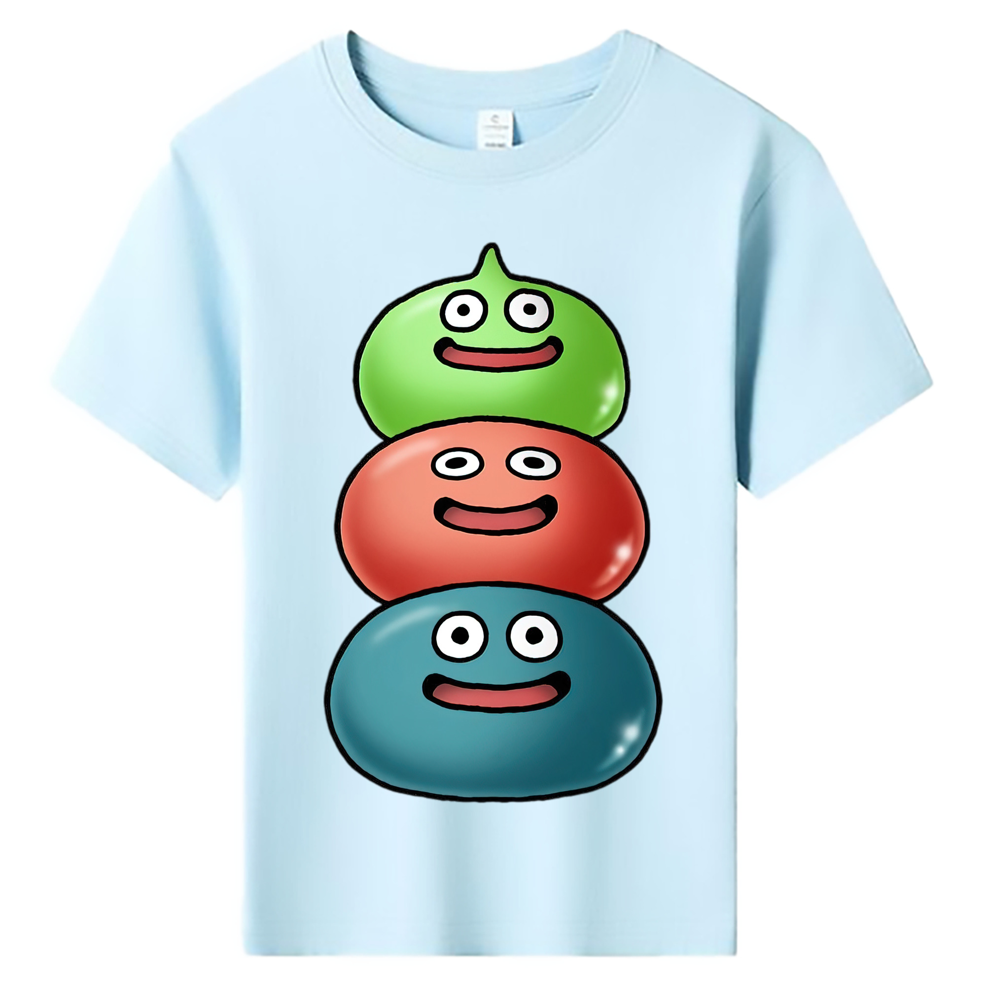 （画像用） ドラゴンクエスト Doragon Kuesuto Dragon Quest 綿100％キッズTシャツ（フロントプリント）